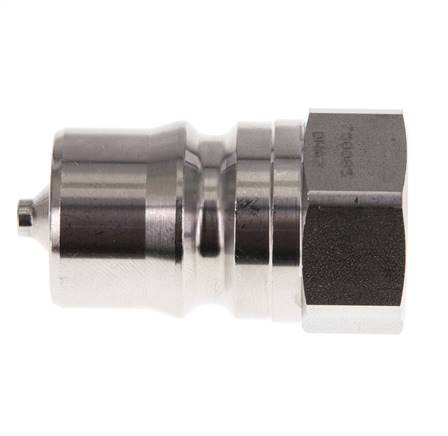 Acero inoxidable DN 12.5 Acoplamiento hidráulico Enchufe G 1/2 pulgada Rosca Hembra ISO 7241-1 B D 23.5mm