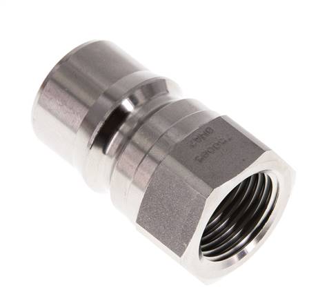 Acero inoxidable DN 12.5 Acoplamiento hidráulico Enchufe G 1/2 pulgada Rosca Hembra ISO 7241-1 B D 23.5mm