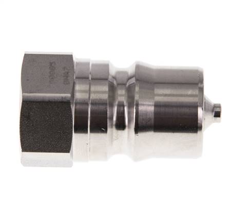 Acero inoxidable DN 12.5 Acoplamiento hidráulico Enchufe G 1/2 pulgada Rosca Hembra ISO 7241-1 B D 23.5mm