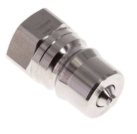 Acero inoxidable DN 12.5 Acoplamiento hidráulico Enchufe G 1/2 pulgada Rosca Hembra ISO 7241-1 B D 23.5mm