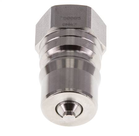 Acero inoxidable DN 12.5 Acoplamiento hidráulico Enchufe G 1/2 pulgada Rosca Hembra ISO 7241-1 B D 23.5mm