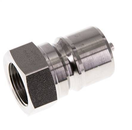 Acero inoxidable DN 20 Acoplamiento hidráulico Enchufe G 3/4 pulgadas Roscas hembra ISO 7241-1 B D 31,4mm