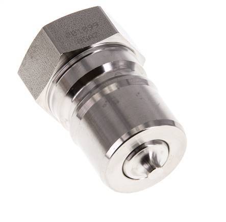 Acero inoxidable DN 20 Acoplamiento hidráulico Enchufe G 3/4 pulgadas Roscas hembra ISO 7241-1 B D 31,4mm