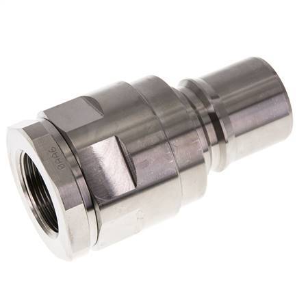 Acero inoxidable DN 40 Acoplamiento hidráulico Enchufe G 1 1/4 pulgadas Rosca hembra ISO 7241-1 B D 44,5mm