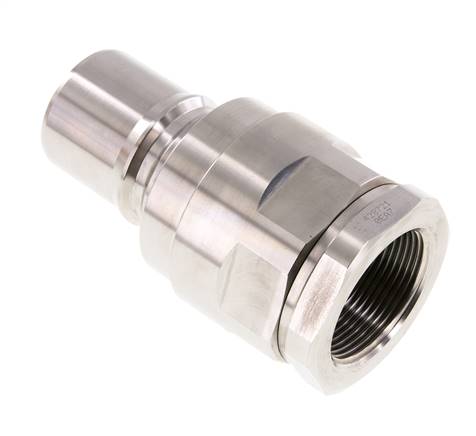 Acero inoxidable DN 50 Acoplamiento hidráulico Enchufe G 2 pulgadas Roscas hembra ISO 7241-1 B D 63,2mm
