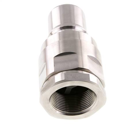 Acero inoxidable DN 50 Acoplamiento hidráulico Enchufe G 2 pulgadas Roscas hembra ISO 7241-1 B D 63,2mm