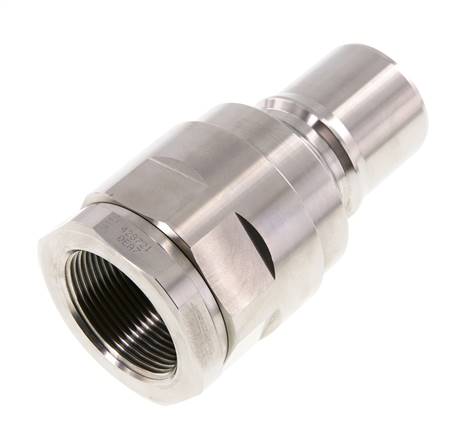 Acero inoxidable DN 50 Acoplamiento hidráulico Enchufe G 2 pulgadas Roscas hembra ISO 7241-1 B D 63,2mm