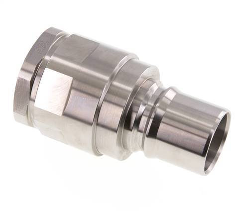 Acero inoxidable DN 40 Acoplamiento hidráulico Enchufe G 1 1/2 pulgadas Rosca hembra ISO 7241-1 B D 44,5mm