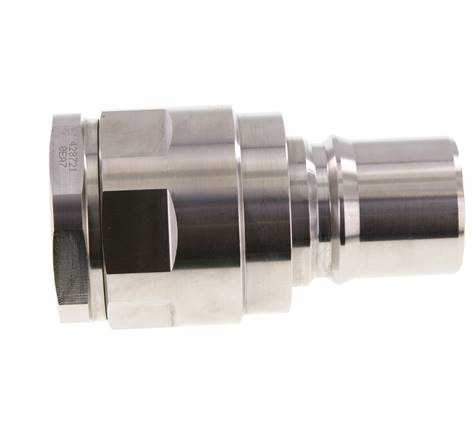 Acero inoxidable DN 50 Acoplamiento hidráulico Enchufe G 2 pulgadas Roscas hembra ISO 7241-1 B D 63,2mm