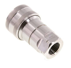 Acoplamiento hidráulico de acero inoxidable DN 12,5 con rosca NPT hembra de 1/2 pulgada ISO 7241-1 B D 23,5mm