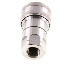 Acoplamiento hidráulico de acero inoxidable DN 12,5 con rosca NPT hembra de 1/2 pulgada ISO 7241-1 B D 23,5mm