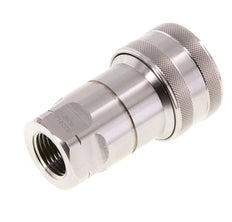 Acoplamiento hidráulico de acero inoxidable DN 12,5 con rosca NPT hembra de 1/2 pulgada ISO 7241-1 B D 23,5mm