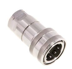 Acoplamiento hidráulico de acero inoxidable DN 12,5 con rosca NPT hembra de 1/2 pulgada ISO 7241-1 B D 23,5mm