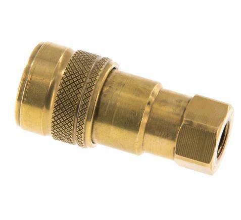 Acoplamiento hidráulico de latón DN 5 Enchufe G 1/8 pulgadas rosca hembra ISO 7241-1 B D 10,9mm