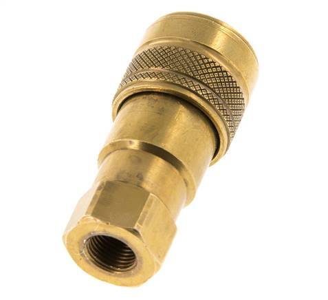 Acoplamiento hidráulico de latón DN 5 Enchufe G 1/8 pulgadas rosca hembra ISO 7241-1 B D 10,9mm