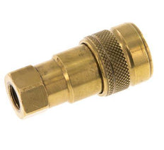 Acoplamiento hidráulico de latón DN 5 Enchufe G 1/8 pulgadas rosca hembra ISO 7241-1 B D 10,9mm