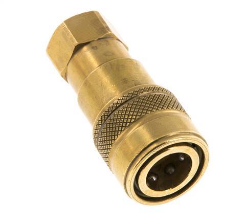 Acoplamiento hidráulico de latón DN 5 Enchufe G 1/8 pulgadas rosca hembra ISO 7241-1 B D 10,9mm