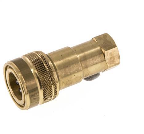 Acoplamiento hidráulico de latón DN 6.3 Enchufe G 1/4 pulgadas rosca hembra ISO 7241-1 B D 14.2mm
