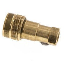 Acoplamiento hidráulico de latón DN 6.3 Enchufe G 1/4 pulgadas rosca hembra ISO 7241-1 B D 14.2mm