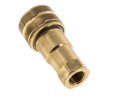 Acoplamiento hidráulico de latón DN 6.3 Enchufe G 1/4 pulgadas rosca hembra ISO 7241-1 B D 14.2mm