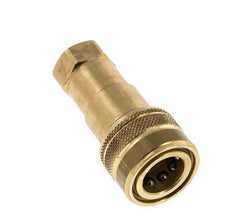 Acoplamiento hidráulico de latón DN 6.3 Enchufe G 1/4 pulgadas rosca hembra ISO 7241-1 B D 14.2mm