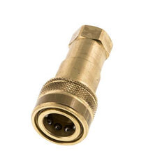 Acoplamiento hidráulico de latón DN 6.3 Enchufe G 1/4 pulgadas rosca hembra ISO 7241-1 B D 14.2mm