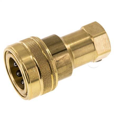 Acoplamiento hidráulico de latón DN 12,5 Enchufe G 1/2 pulgadas rosca hembra ISO 7241-1 B D 23,5mm