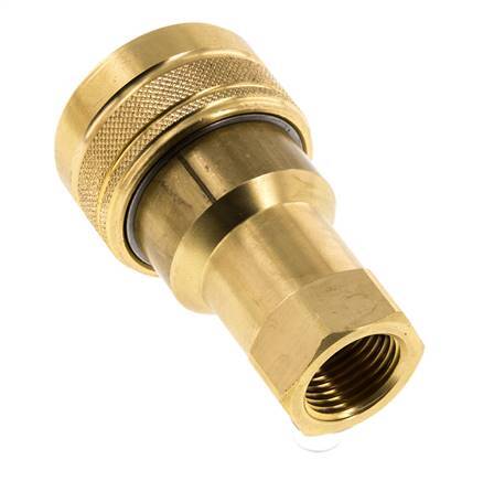 Acoplamiento hidráulico de latón DN 12,5 Enchufe G 1/2 pulgadas rosca hembra ISO 7241-1 B D 23,5mm