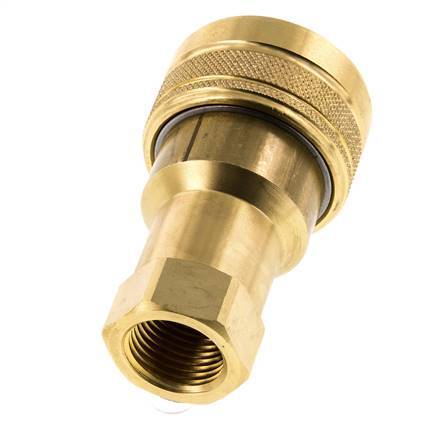 Acoplamiento hidráulico de latón DN 12,5 Enchufe G 1/2 pulgadas rosca hembra ISO 7241-1 B D 23,5mm