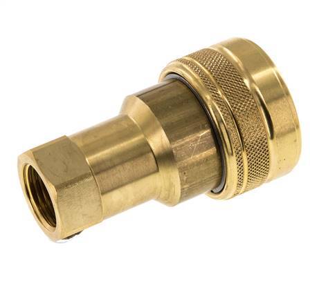 Acoplamiento hidráulico de latón DN 12,5 Enchufe G 1/2 pulgadas rosca hembra ISO 7241-1 B D 23,5mm