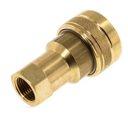 Acoplamiento hidráulico de latón DN 12,5 Enchufe G 1/2 pulgadas rosca hembra ISO 7241-1 B D 23,5mm