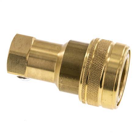 Acoplamiento hidráulico de latón DN 12,5 Enchufe G 1/2 pulgadas rosca hembra ISO 7241-1 B D 23,5mm