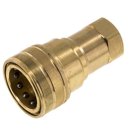 Acoplamiento hidráulico de latón DN 25 Enchufe G 1 pulgada rosca hembra ISO 7241-1 B D 37,8mm