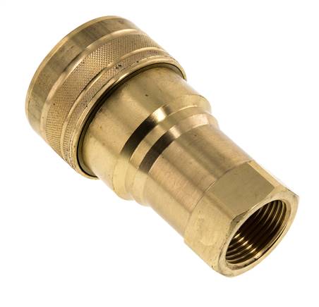 Acoplamiento hidráulico de latón DN 25 Enchufe G 1 pulgada rosca hembra ISO 7241-1 B D 37,8mm