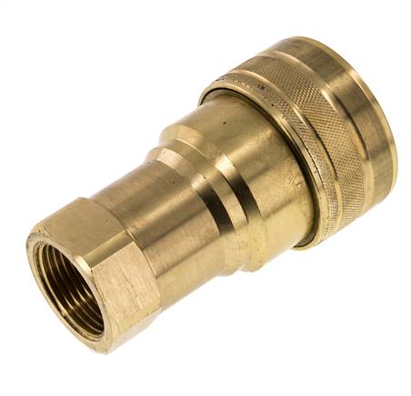 Acoplamiento hidráulico de latón DN 25 Enchufe G 1 pulgada rosca hembra ISO 7241-1 B D 37,8mm