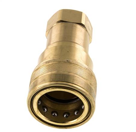 Acoplamiento hidráulico de latón DN 25 Enchufe G 1 pulgada rosca hembra ISO 7241-1 B D 37,8mm