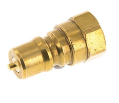 Latón DN 6.3 Acoplamiento hidráulico Enchufe G 1/4 pulgada Rosca Hembra ISO 7241-1 B D 14.2mm
