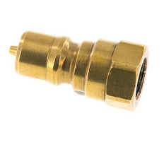 Latón DN 6.3 Acoplamiento hidráulico Enchufe G 1/4 pulgada Rosca Hembra ISO 7241-1 B D 14.2mm