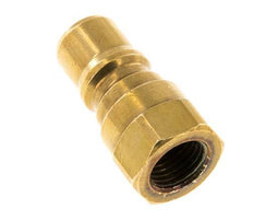 Latón DN 6.3 Acoplamiento hidráulico Enchufe G 1/4 pulgada Rosca Hembra ISO 7241-1 B D 14.2mm