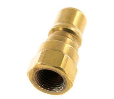 Latón DN 6.3 Acoplamiento hidráulico Enchufe G 1/4 pulgada Rosca Hembra ISO 7241-1 B D 14.2mm