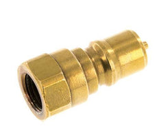 Latón DN 6.3 Acoplamiento hidráulico Enchufe G 1/4 pulgada Rosca Hembra ISO 7241-1 B D 14.2mm