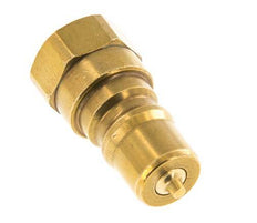 Latón DN 6.3 Acoplamiento hidráulico Enchufe G 1/4 pulgada Rosca Hembra ISO 7241-1 B D 14.2mm
