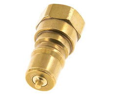 Latón DN 6.3 Acoplamiento hidráulico Enchufe G 1/4 pulgada Rosca Hembra ISO 7241-1 B D 14.2mm
