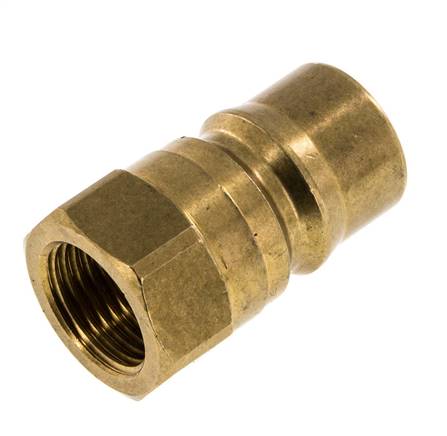 Acoplamiento hidráulico de latón DN 12,5 Enchufe G de 1/2 pulgada con rosca hembra ISO 7241-1 B D 23,5mm