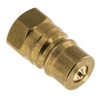 Acoplamiento hidráulico de latón DN 12,5 Enchufe G de 1/2 pulgada con rosca hembra ISO 7241-1 B D 23,5mm