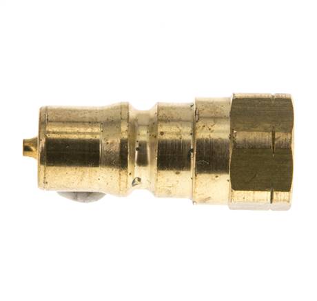 Acoplamiento hidráulico de latón DN 5 Tapón de rosca NPT hembra de 1/8 de pulgada ISO 7241-1 B D 10,9mm