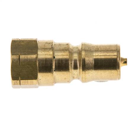 Acoplamiento hidráulico de latón DN 5 Tapón de rosca NPT hembra de 1/8 de pulgada ISO 7241-1 B D 10,9mm