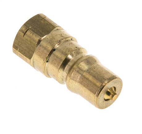 Acoplamiento hidráulico de latón DN 5 Tapón de rosca NPT hembra de 1/8 de pulgada ISO 7241-1 B D 10,9mm