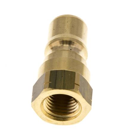 Acoplamiento hidráulico de latón DN 6.3 Enchufe de 1/4 de pulgada hembra NPT ISO 7241-1 B D 14.2mm