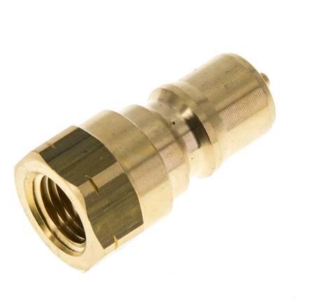 Acoplamiento hidráulico de latón DN 6.3 Enchufe de 1/4 de pulgada hembra NPT ISO 7241-1 B D 14.2mm